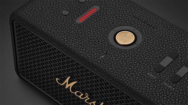 Marshall Middleton II Black/Copper - Bluetooth speaker - LDLC